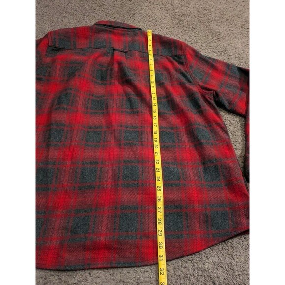 Orvis Heavyweight Flannel Red Plaid Shirt Jacket 1312517 Men's Size XL - Picture 6 of 6